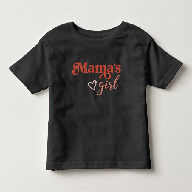 Camiseta Infantil Menina bonita da mãe/camiseta filha (Frente)