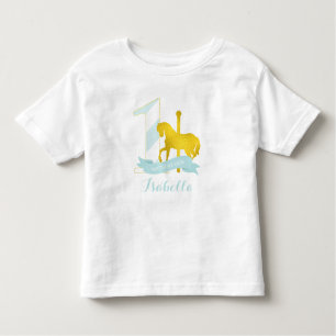 Camiseta Infantil Menina Carousel Horse Birthday