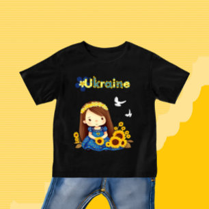 Camiseta Infantil Menina com girassóis