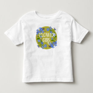 Camiseta Infantil Menina de Flores Vestido de Noiva floral Não me es