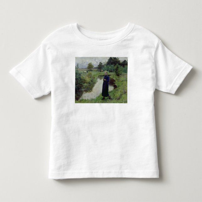 Camiseta Infantil Menina nos Campos, (Frente)