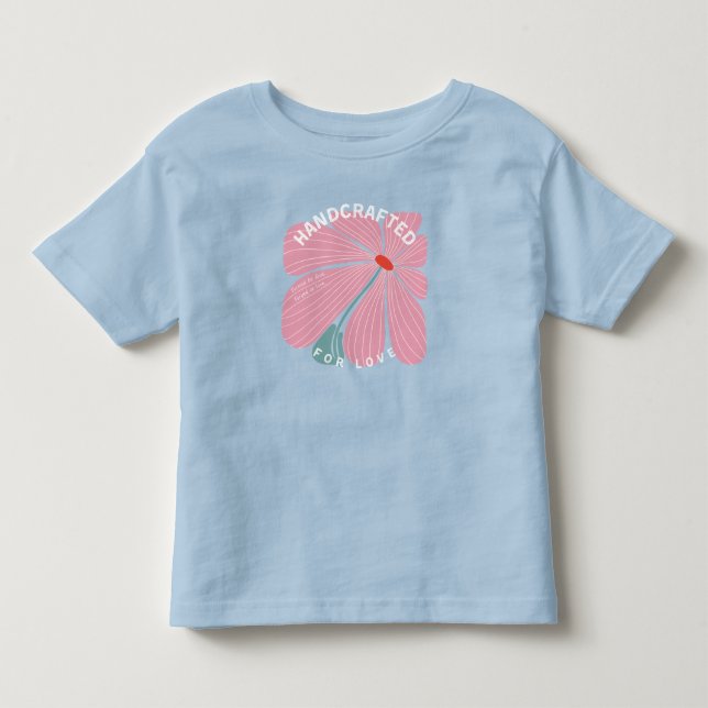 Camiseta Infantil Meninas Artesanais Por Amor (Frente)