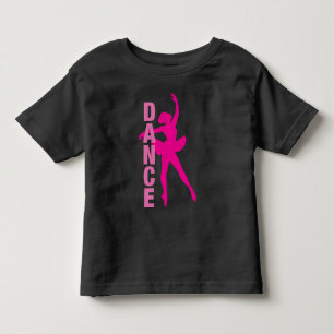 Camiseta Infantil Meninas Dança de Ballet em Rosa Quente
