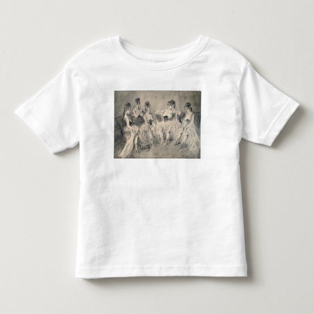 Camiseta Infantil Meninas em um Bordello (Frente)