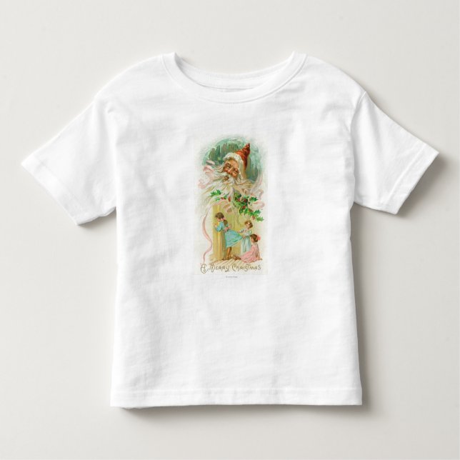 Camiseta Infantil Meninas Espiando pela Porta do Quarto (Frente)