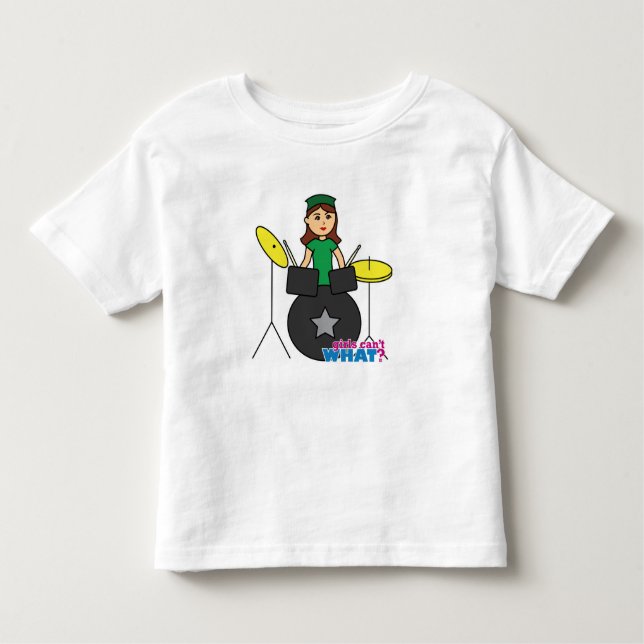 Camiseta Infantil Meninas não sabem o quê? Design Personalizado do C (Frente)