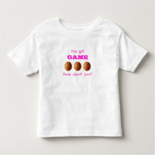 Camiseta Infantil Meninas obtidas do jogo t-shirt do basquetebol
