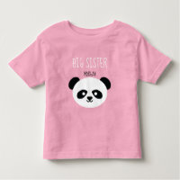 Meninas Personalizadas Panda Kawaii Irmã Sibling
