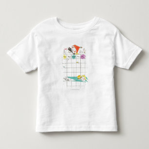 Camiseta Infantil Meninas que jogam pela escola e pelo calendário