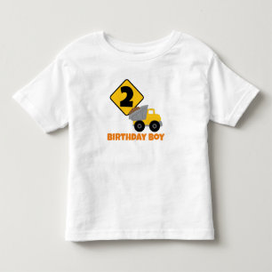 Camiseta Infantil Menino de Aniversário de Construção