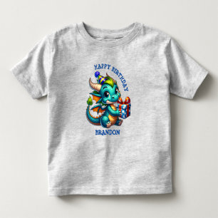 Camiseta Infantil Menino de Aniversário Personalizado com Tema de Dr