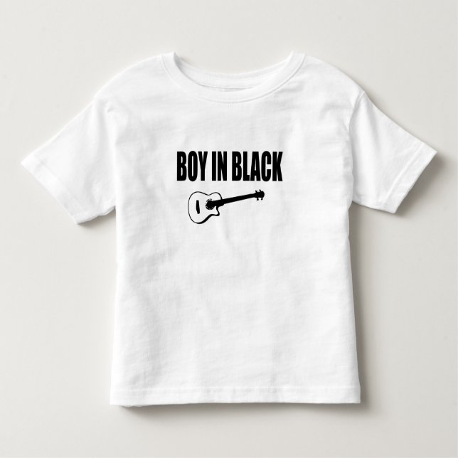 Camiseta Infantil Menino de Preto (Frente)