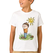 Camiseta Infantil Menino Fofo com Carrinho de Brin