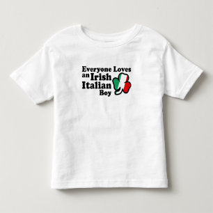 Camiseta Infantil Menino italiano irlandês