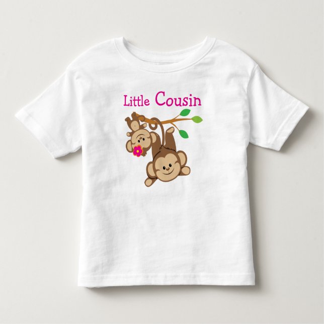 Camiseta Infantil Menino Macaco, Pequeno Primo (Frente)
