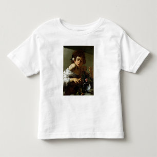 Camiseta Infantil Menino mordido por um Lizard, c.1595-1600 (óleo na