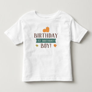 Camiseta Infantil Menino ou menina do aniversário das abóboras & d