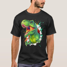 Camiseta Infantil Menino Smash Parede Dinossauro T