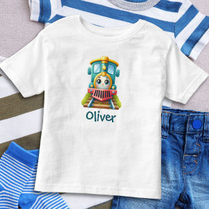 Camiseta Infantil Meninos de Trem Fofo