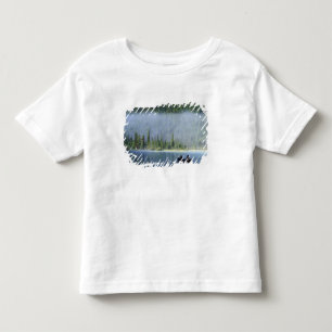 Camiseta Infantil Meninos que pescam no lago de aves aquáticas, Banf