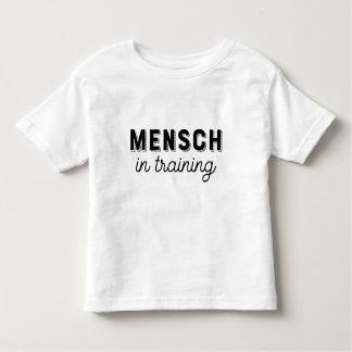Camiseta Infantil Mensch em Treinamento de Humor Judaico