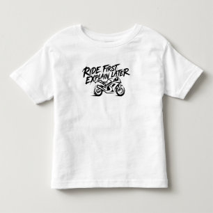 Camiseta Infantil Mentalidade de Ação do Piloto de Sportbike