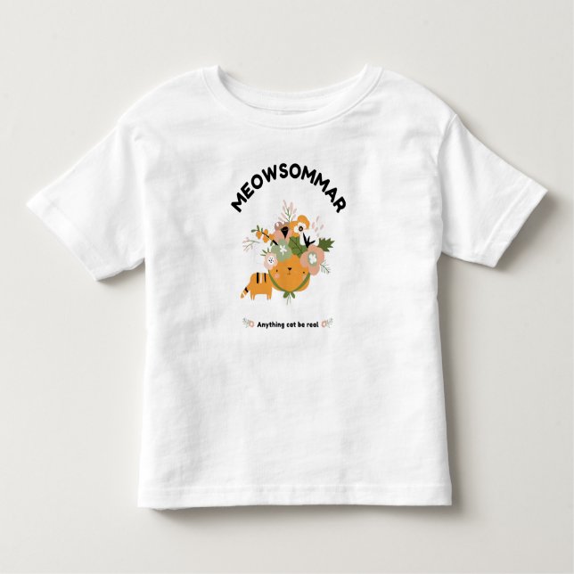 Camiseta Infantil Meowsommar Toddler Fine Jersey T-Shirt (Frente)