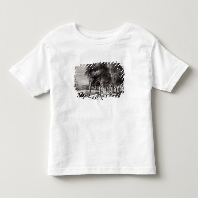 Camiseta Infantil Mercado de peixes, Paramribo (Frente)