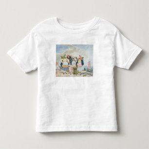 Camiseta Infantil Mercado de peixes pelo mar, c.1860 (óleo em