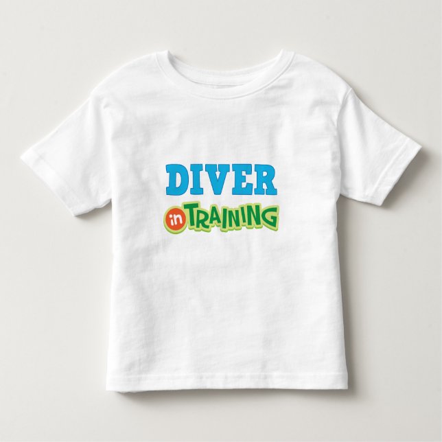 Camiseta Infantil Mergulhador no treinamento (futuro) (Frente)