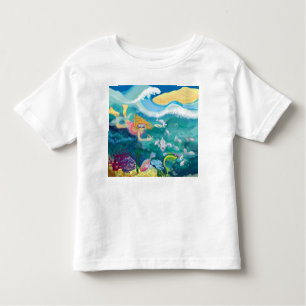 Camiseta Infantil Mergulho de férias no oceano