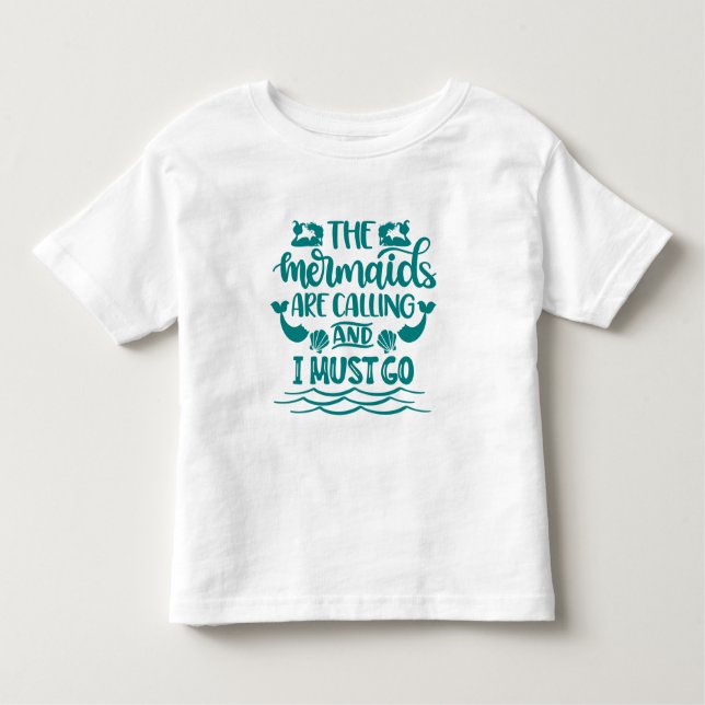 Camiseta Infantil Mermaid Beach | As Sereias Chamam (Frente)