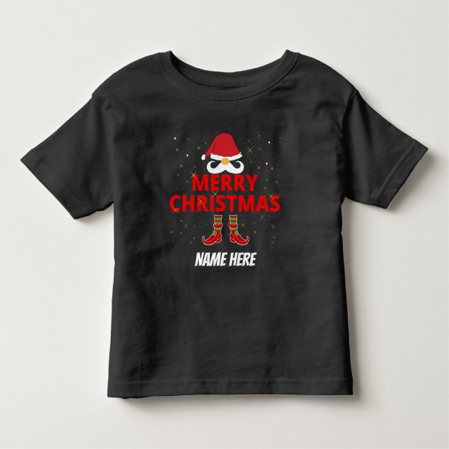 CAMISETA INFANTIL MERRY CHRISTMAS PERSONALIZADO (Frente)
