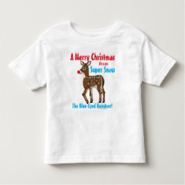Camiseta Infantil Merry Christmas Super Snow Reindeer