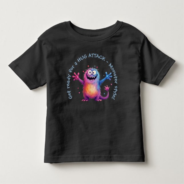Camiseta Infantil Mervin: O Monstro Huggable (Frente)