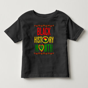 Camiseta Infantil Mês Negro, Juneteenth, Mês da História Negra