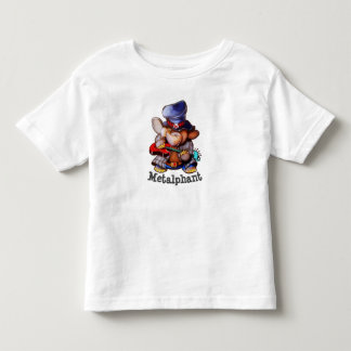 Camiseta Infantil Metalphant com o t-shirt da criança da guitarra