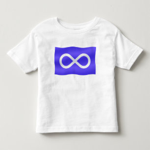 Camiseta Infantil Metis Flag Baby T-shirt Primeira Nação Toddler Shi