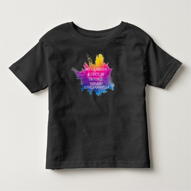 CAMISETA INFANTIL MEU AVÔ E EU TODDLER T SHIRT (Frente)
