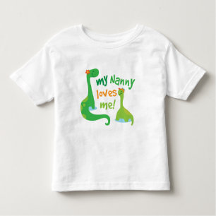 Camiseta Infantil Meu baby-sitter ama-me dinossauro