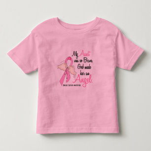 Camiseta Infantil Meu cancro da mama da tia Ser Um Anjo 2