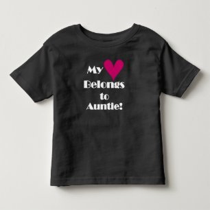 Camiseta Infantil Meu Coração Pertence à Tia