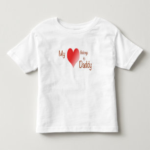 Camiseta Infantil Meu Coração Pertence ao Pai