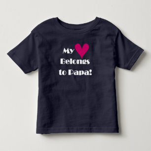 Camiseta Infantil Meu Coração Pertence ao Papa