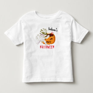 Camiseta Infantil Meu Fantasma de Abóbora de 1rua de Halloween Perso