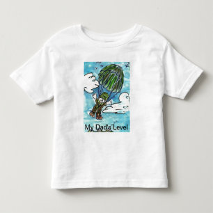 Camiseta Infantil Meu nível S de Dad