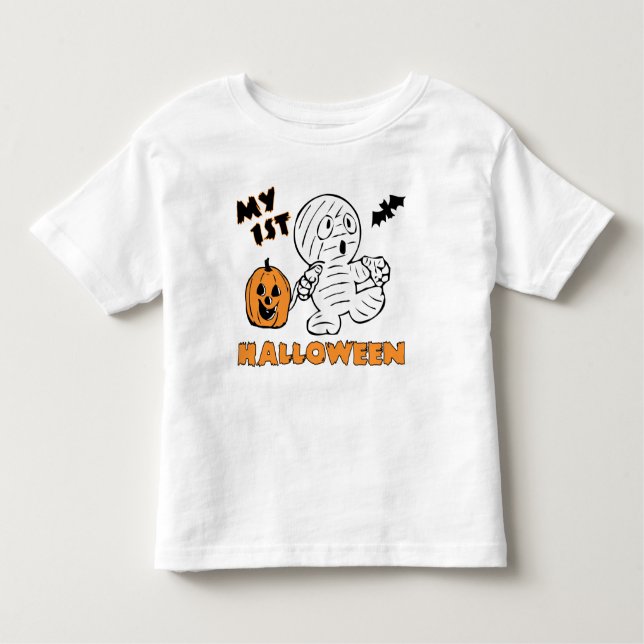 Camiseta Infantil Meu ø primeiro t-shirt da criança do Dia das (Frente)