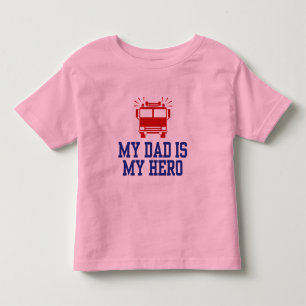 Camiseta Infantil Meu pai é meu herói