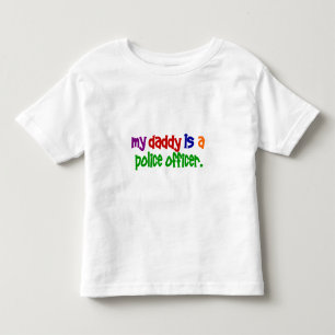 Camiseta Infantil Meu pai é um agente da polícia 1 (preliminar)