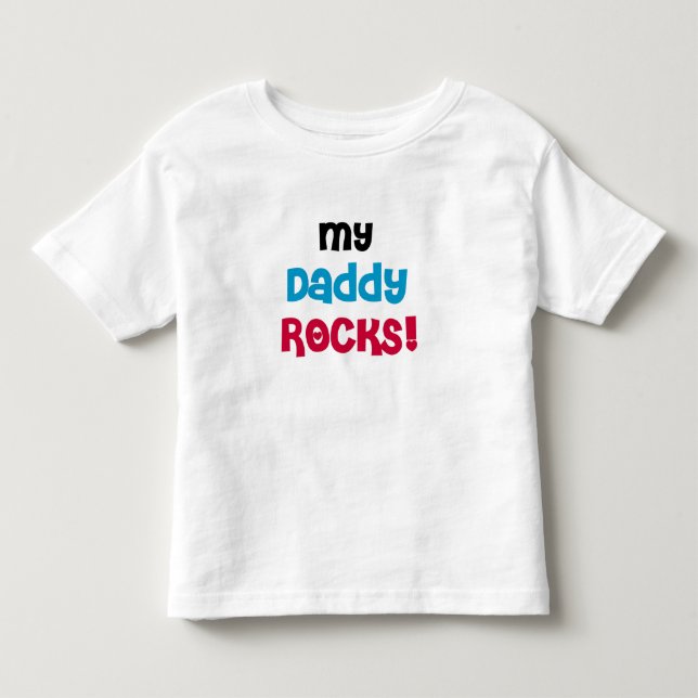 Camiseta Infantil Meu Pai Rocks (Frente)